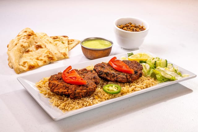 Chicken Chapli Kabob.