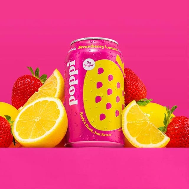 Poppi Strawberry Lemon.