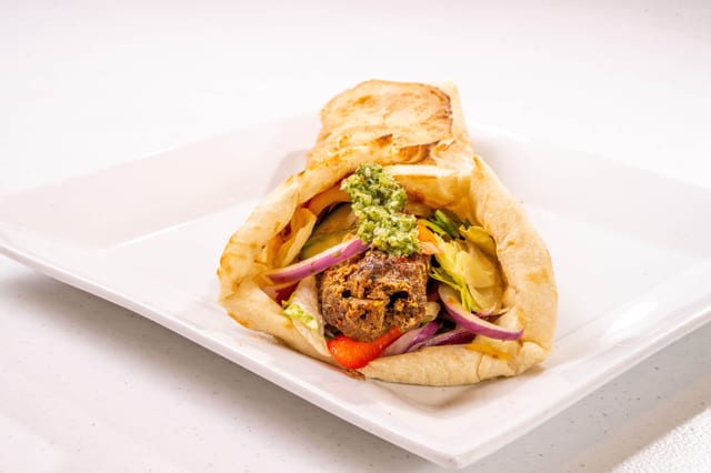 Chicken Seekh Naan Wrap.